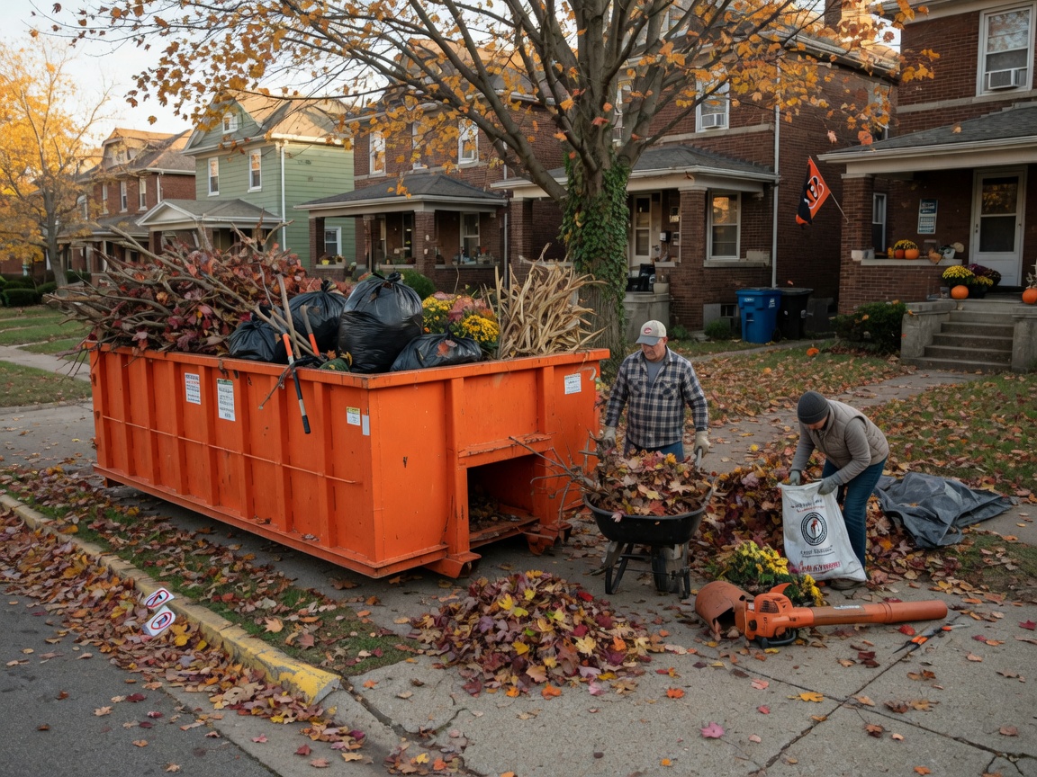 Managing Fall Yard Waste with Dumpster Rental in Cincinnati